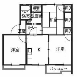 タウニィ北平野Bの物件間取画像